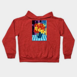 Vase of Red and Yellow Flowers Kids Hoodie